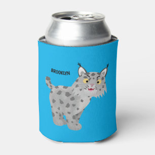 Enfriador De Latas Personalizado del lince del bobcat medio