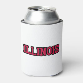 Enfriador De Latas Personalizado Del Orgullo De Illinois