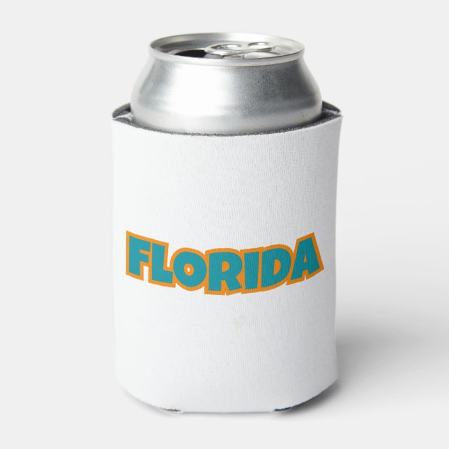 Enfriador De Latas Personalizado Del Orgullo Del Estado De Florida (Lata Anverso)