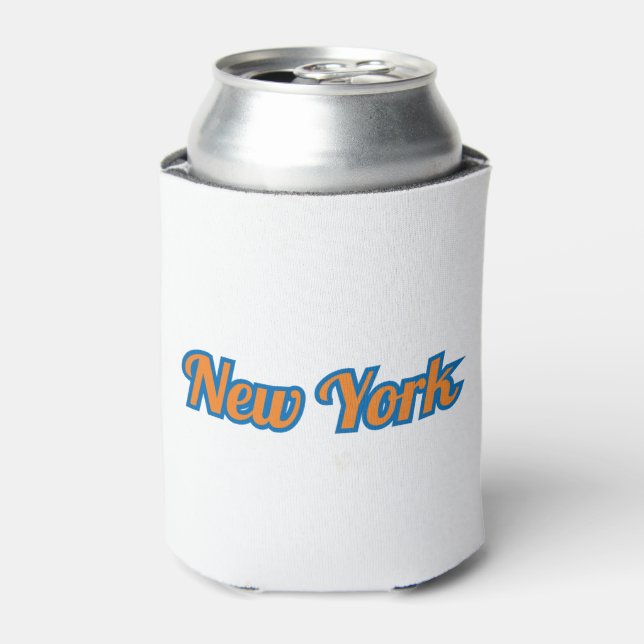 Enfriador De Latas Personalizado del Orgullo del Estado de Nueva York (Lata Anverso)
