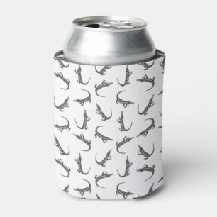 Enfriador De Latas Personalizado del patrón de arte de cosecha de lig