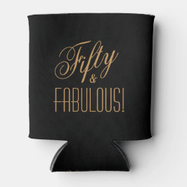 Enfriador De Latas Personalizado el oro negro de 50 y 50 años