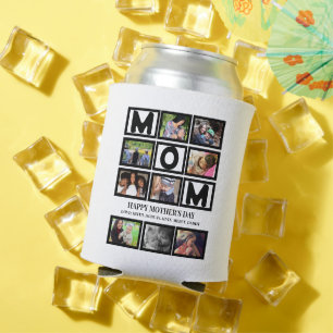 Enfriador De Latas Personalizado elegante Feliz Día de la Madre 9 Col