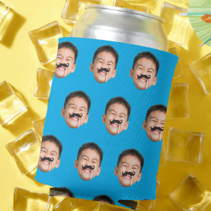 Enfriador De Latas Personalizado Face Birthday favorece al partido de