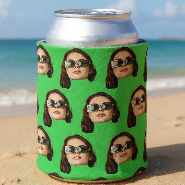 Enfriador De Latas Personalizado Face Photo Bachelor Party Cumpleaños (Subido por el creador)