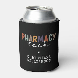 Enfriador De Latas Personalizado Farmacia Tecnología Retro Técnico Fa