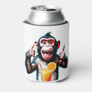 Enfriador De Latas Personalizado Fiesta de texto Animal