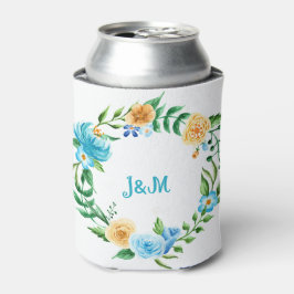 Enfriador De Latas Personalizado Floral Wreath