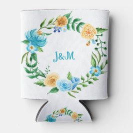Enfriador De Latas Personalizado Floral Wreath