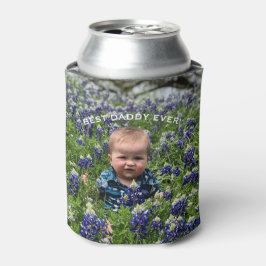 Enfriador De Latas Personalizado Foto Día del Padre de Mejor Papi