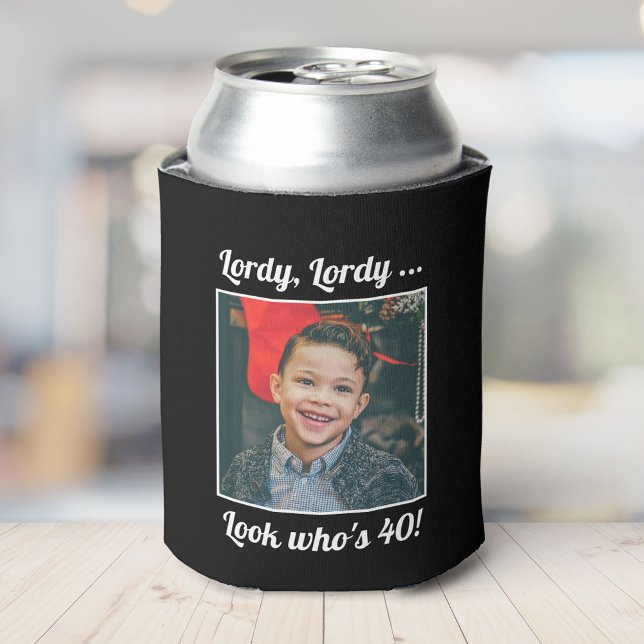 Enfriador De Latas Personalizado Foto Diversión Guay 40 cumpleaños (Subido por el creador)