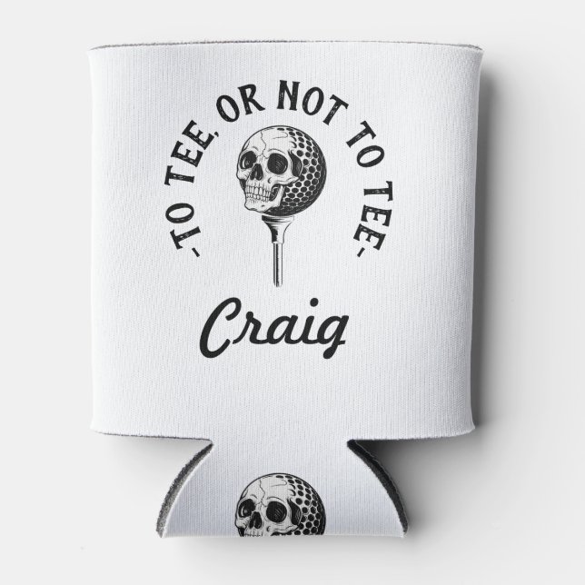 Enfriador De Latas Personalizado Funny Golfer Cita simple (Anverso)