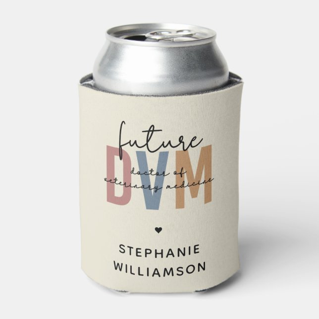 Enfriador De Latas Personalizado Futuro Médica de Medicina Veterinari (Lata Anverso)