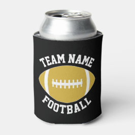 Enfriador De Latas Personalizado Gold Nombre del equipo de fútbol Tex