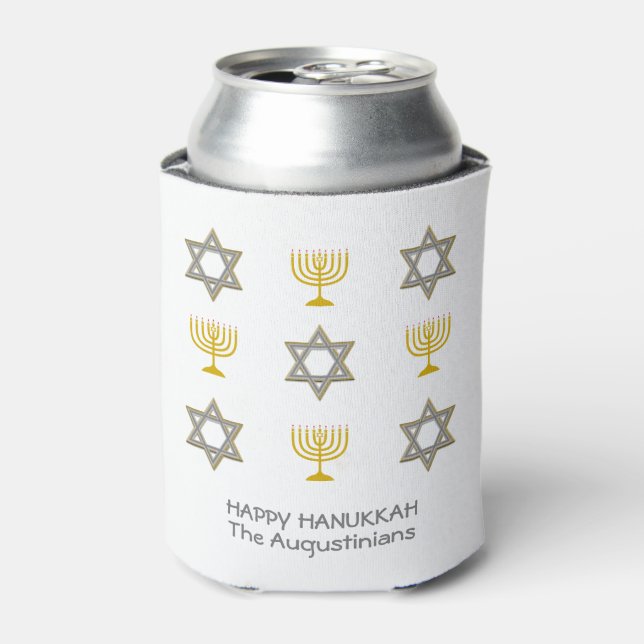Enfriador De Latas Personalizado Hanukkah (Lata Anverso)