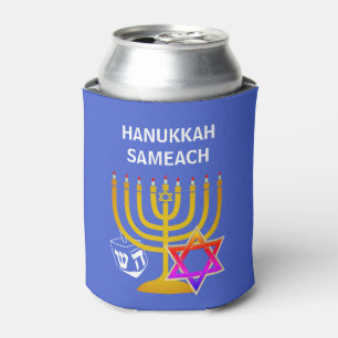 Enfriador De Latas Personalizado HANUKKAH SAMEACH