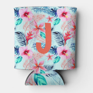 Enfriador De Latas Personalizado. Hawái tropical.