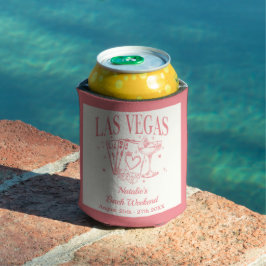 Enfriador De Latas Personalizado Luxe Las Vegas Bachelorette Party