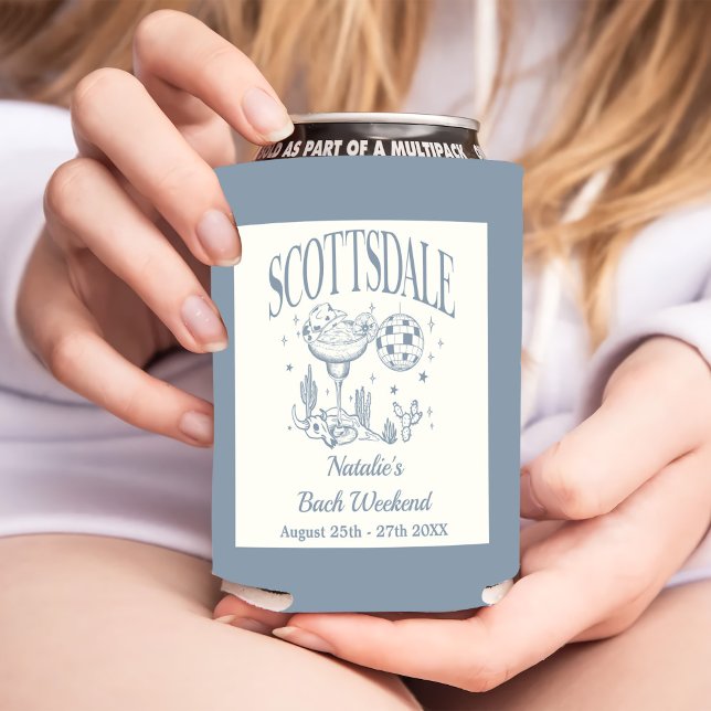 Enfriador De Latas Personalizado Luxe Scottsdale Bachelorette (Subido por el creador)