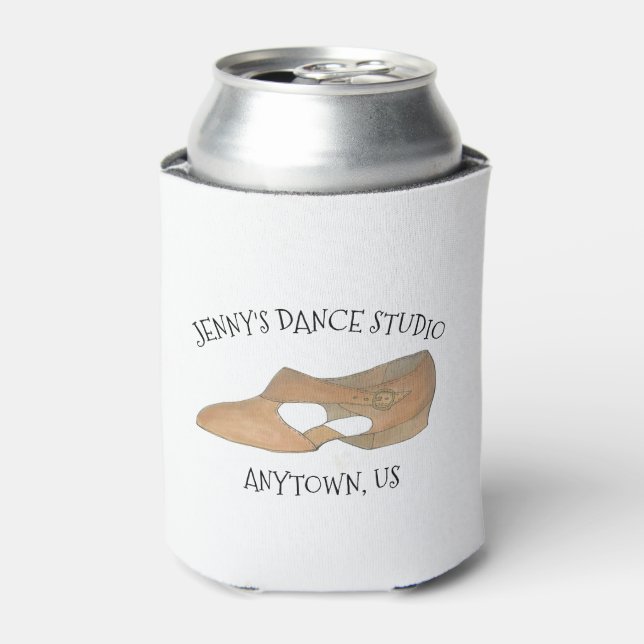 Enfriador De Latas Personalizado Lyrical Shoe Dance Studio Souvenir S (Lata Anverso)