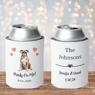Enfriador De Latas Personalizado Mascota Boda Refrigerador de bebidas