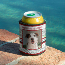 Personalizado Mascota foto Navidades Stubby Holder