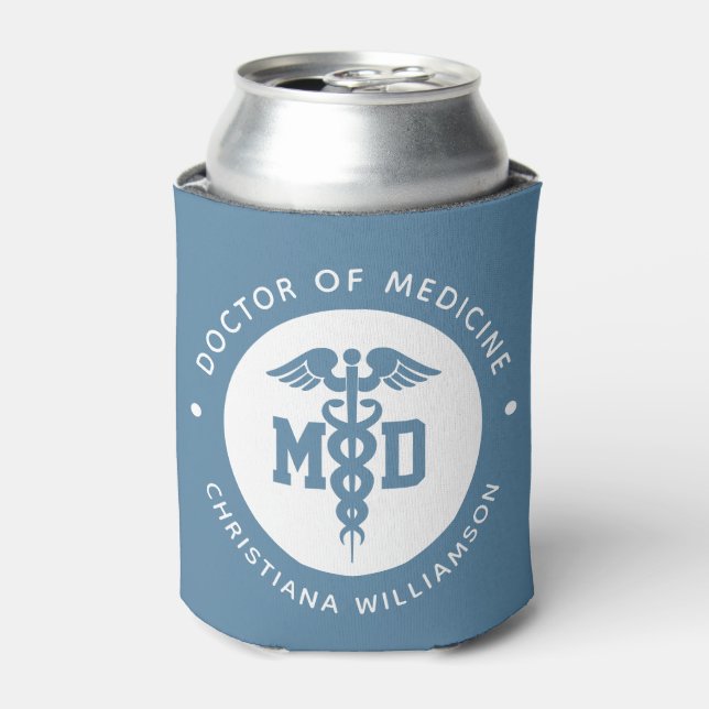 Enfriador De Latas Personalizado Médica de Medicina Médica Graduación (Lata Anverso)