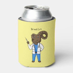 Enfriador De Latas Personalizado médica ilustracion de ovino de Bigho