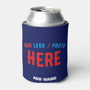 ENFRIADOR DE LATAS PERSONALIZADO MODERNO ELEGANTE NAVY AZUL VERIFICAD