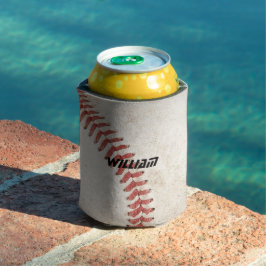Enfriador De Latas Personalizado moderno rústico béisbol Cool
