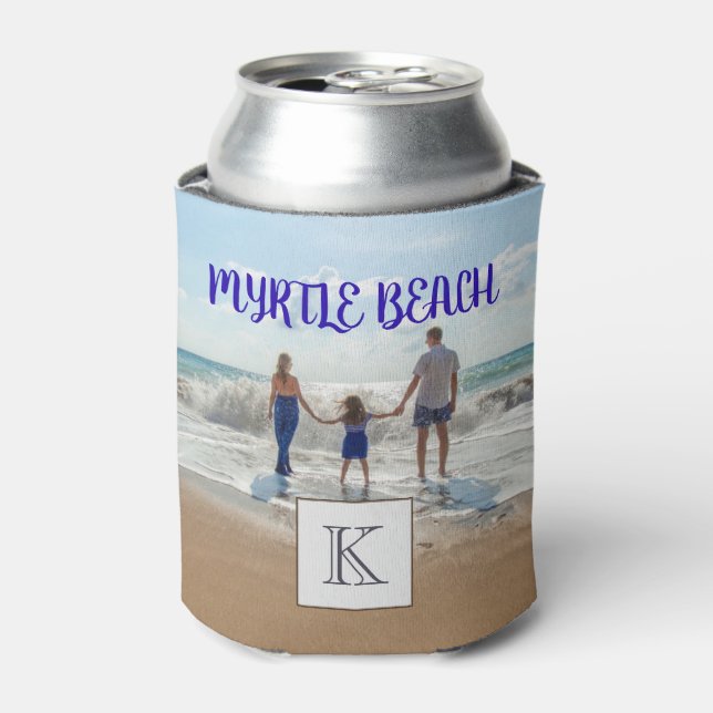 Enfriador De Latas Personalizado Myrtle Beach Souvenir Sand and Surf  (Lata Anverso)