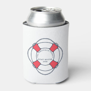 Enfriador De Latas Personalizado Nautical Swimming Ring Boing House