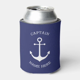 Enfriador De Latas Personalizado Nombre del barco Capitán anclaje náu