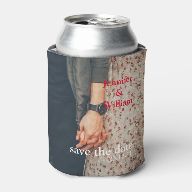 Enfriador De Latas Personalizado personalizado que su propia foto Bod (Lata Anverso)