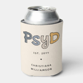 Enfriador De Latas Personalizado PsyD Médica de Psicóloga