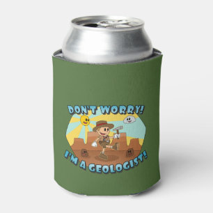 Enfriador De Latas Personalizado Retro - ¡No te preocupes, soy geólog