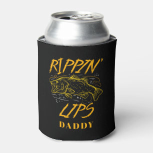 Enfriador De Latas Personalizado Rippin Lips pesca de captura y liber