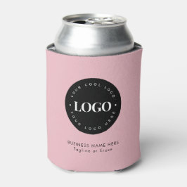 Enfriador De Latas Personalizado rosa polvoriento logotipo de la empr