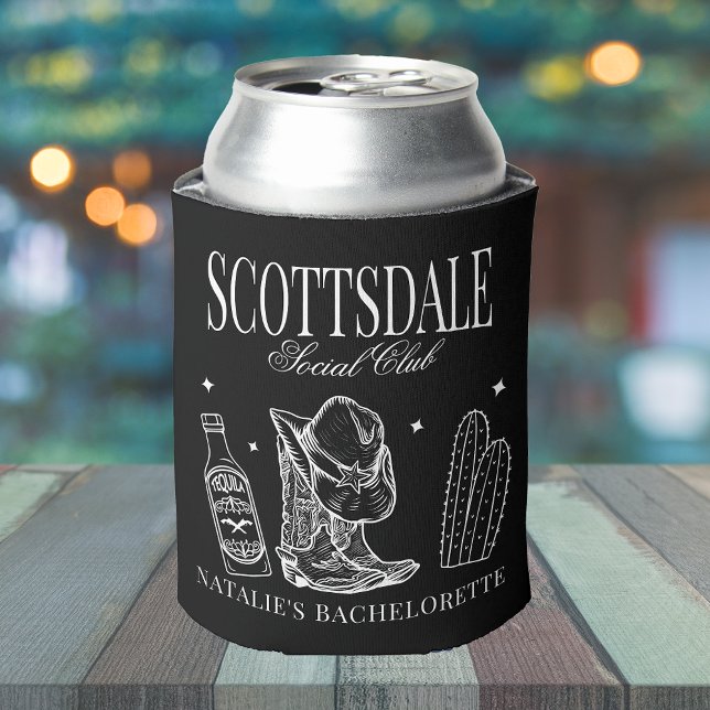 Enfriador De Latas Personalizado Scottsdale Bachelorette Party Social (Subido por el creador)