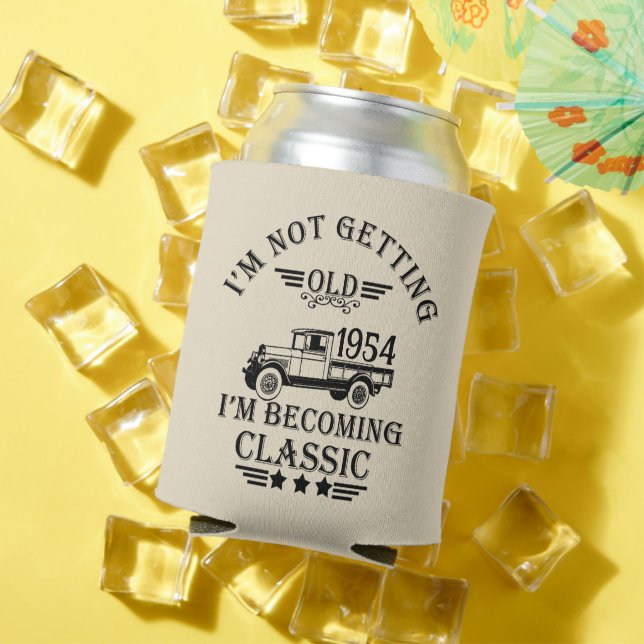 Enfriador De Latas Personalizado setenta años de 70 años (Verano in situ)