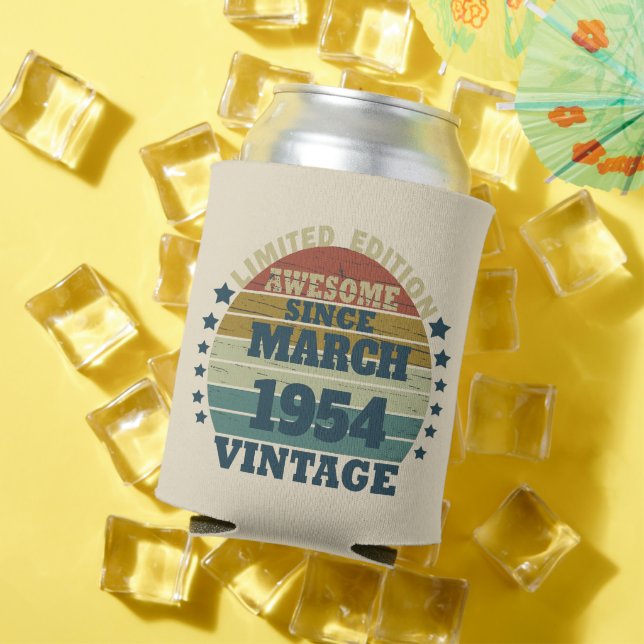 Enfriador De Latas Personalizado setenta años de 70 años (Verano in situ)