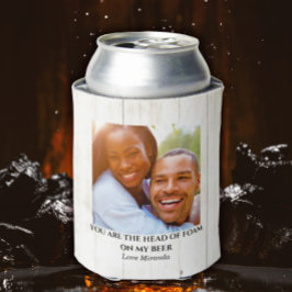Enfriador De Latas Personalizado simple divertida foto de pareja de a