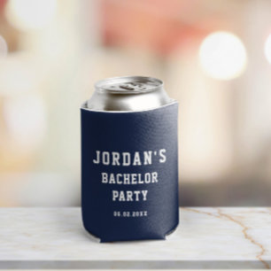 Enfriador De Latas Personalizado Simple Moderno Guay Bachelor Party N