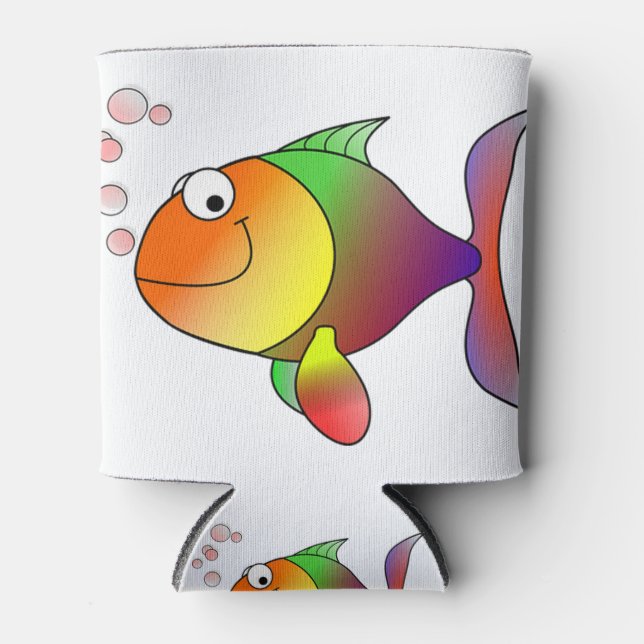 Enfriador De Latas personalizado sonriente (Anverso)