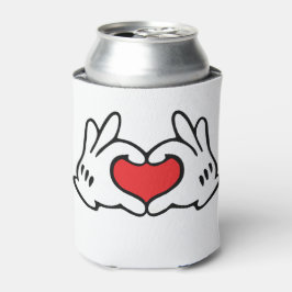Enfriador De Latas Personalizado Style Hand Love Heart