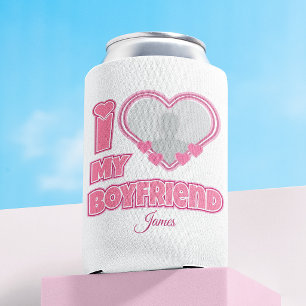 Enfriador De Latas Personalizado Te Amo Mi Novio – Agregar Foto y Nom