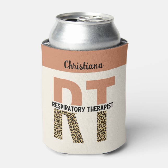 Enfriador De Latas Personalizado Terapia Respiratoria RT Regalo (Lata Anverso)