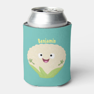 Enfriador De Latas Personalizado vegetal de coliflor alegre y dulce