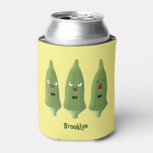 Enfriador De Latas Personalizado vegetal de okra cantante