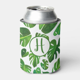 Enfriador De Latas PERSONALIZADO verde blanco de color de agua monste